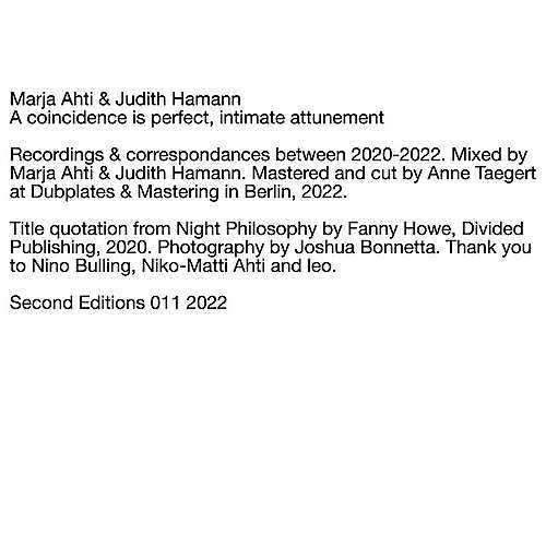 A coincidence is perfect, intimate attunement