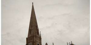 In the distance, where it doesn't matter